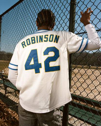 Jackie Robinson Comic Book Hero Mesh Baseball Jersey