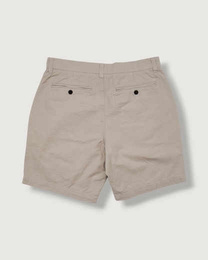 Bimini Cotton Linen Blend Shorts 8" - Glacier Gray