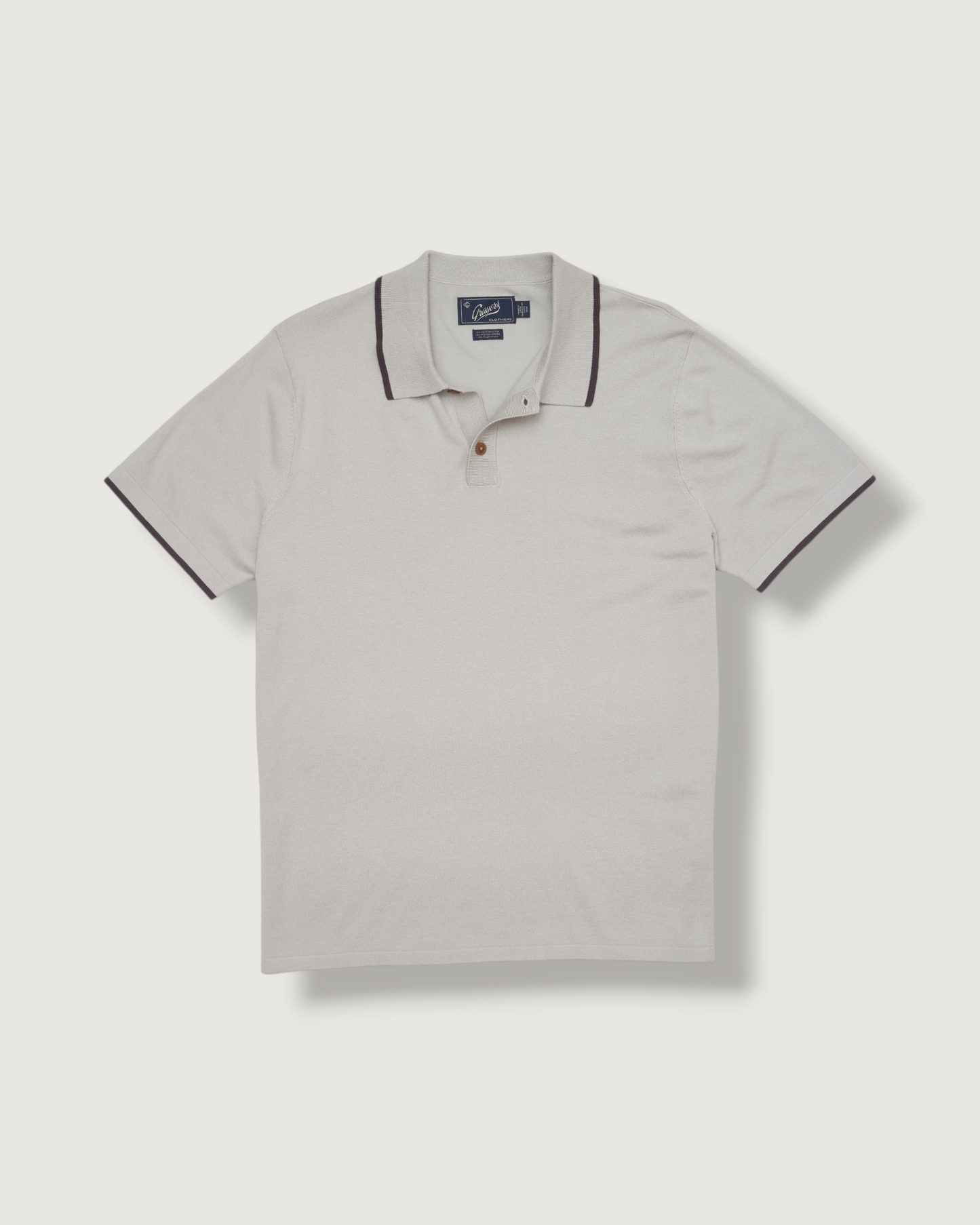 Cloud Cotton Viscose Sweater Polo - Limestone
