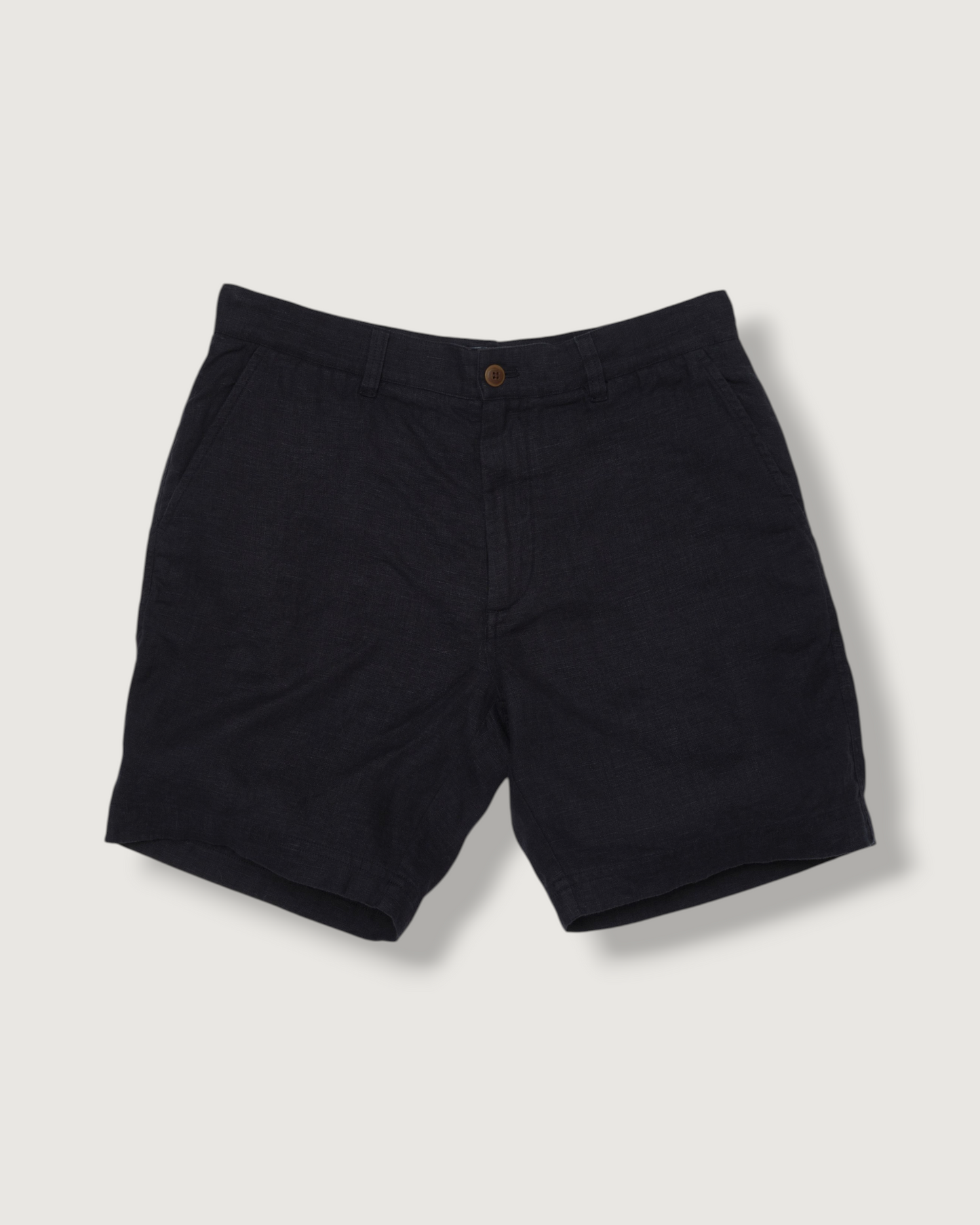 Aventura Washed Linen Shorts - Navy