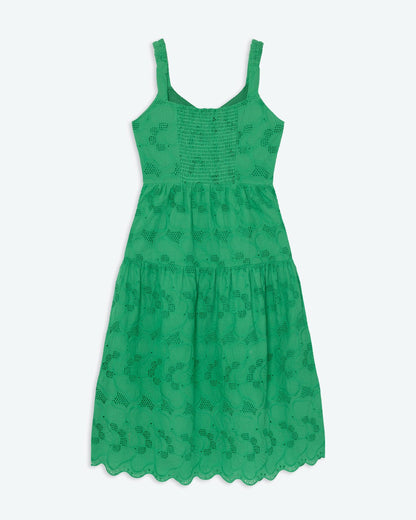 Lowie Green Broderie Josephine Dress