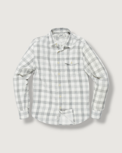 Durham Double Cloth Shirt - Heather Gray Gingham