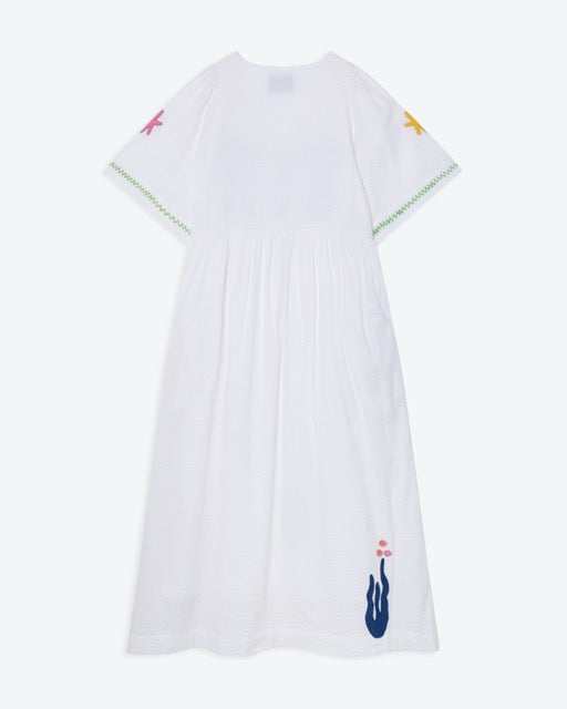 Lowie White Applique Sea Dress