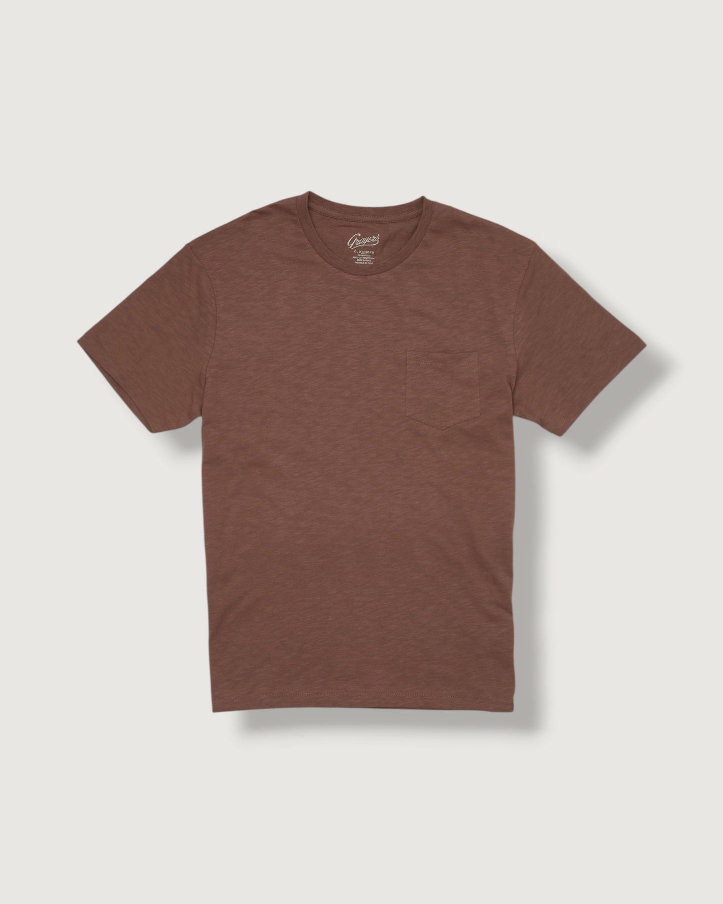 Sunwashed Pocket Tee - Marron