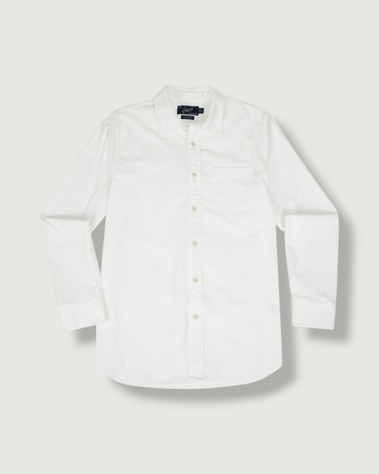 Charles Stretch Oxford Shirt - White