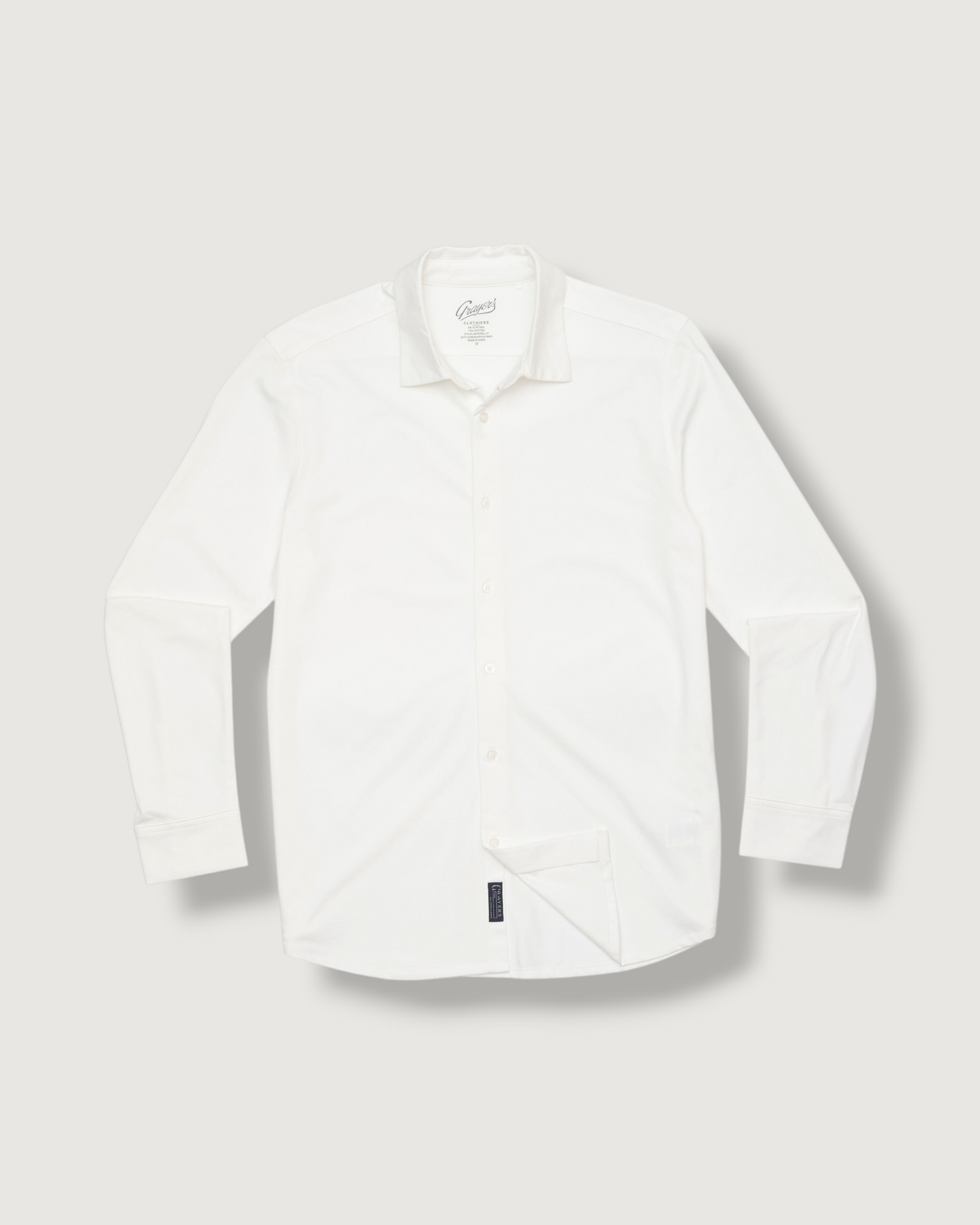Hackett Cotton Sorona Knit Shirt - White