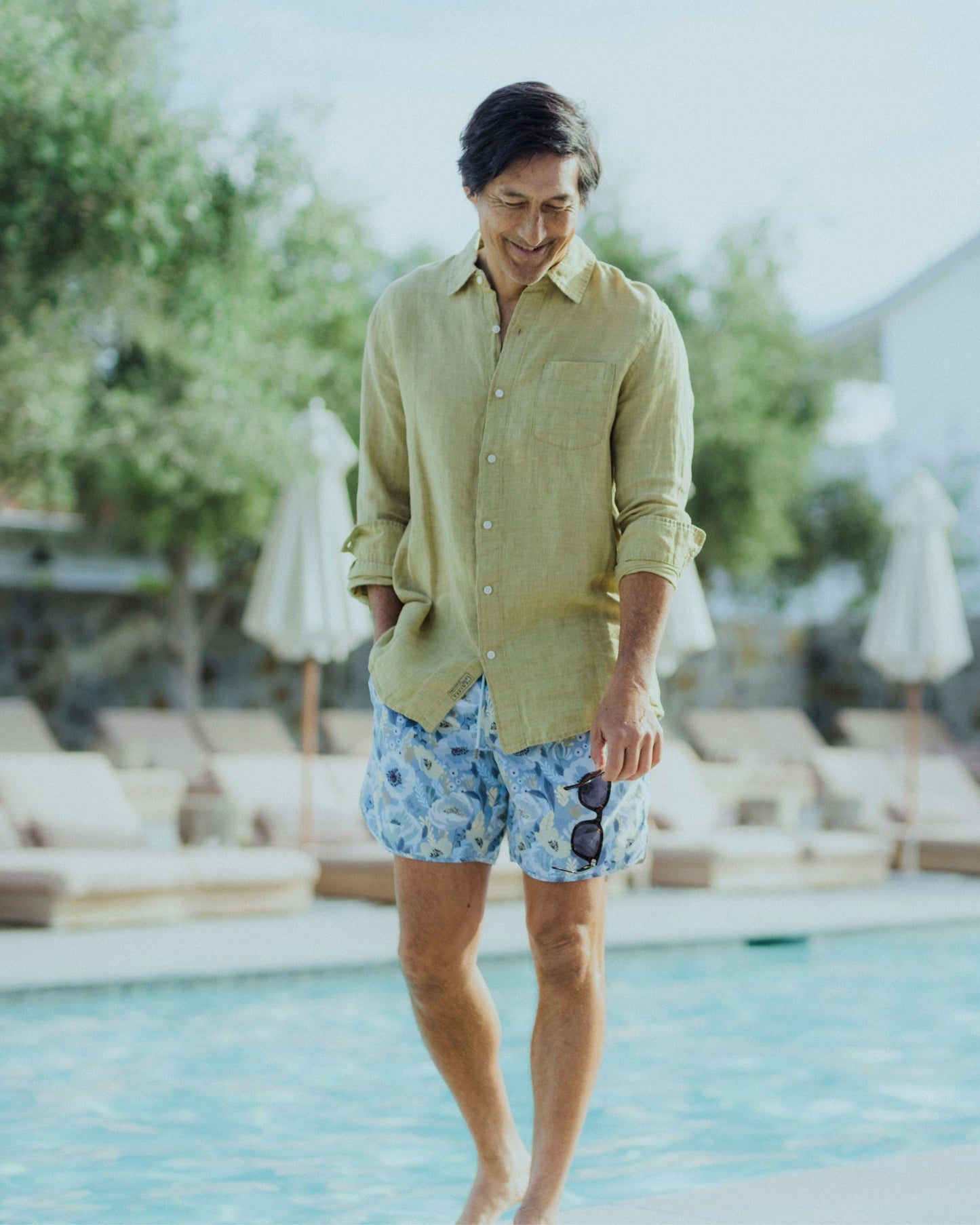 Positano Linen Shirt - Curry