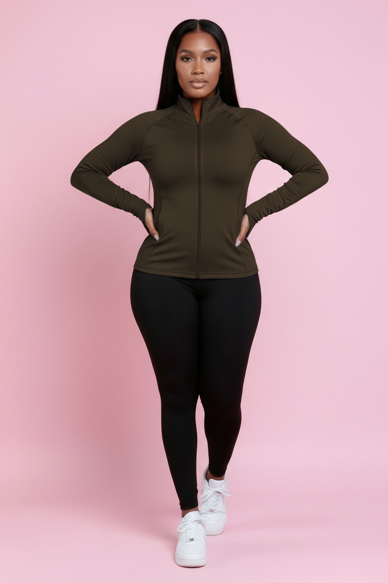 Easy Fit Athletic Set - Olive/Black