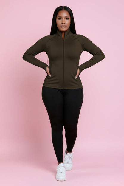 Easy Fit Athletic Set - Olive/Black