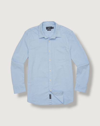 Charles Stretch Oxford Shirt - Light Blue