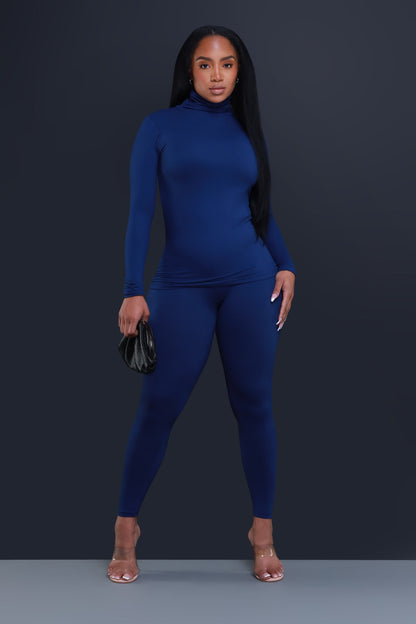 Record Timing Legging Set - Light Navy