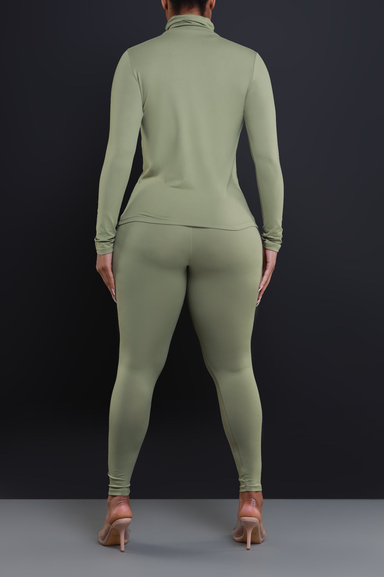 Record Timing Legging Set - Dusty Olive