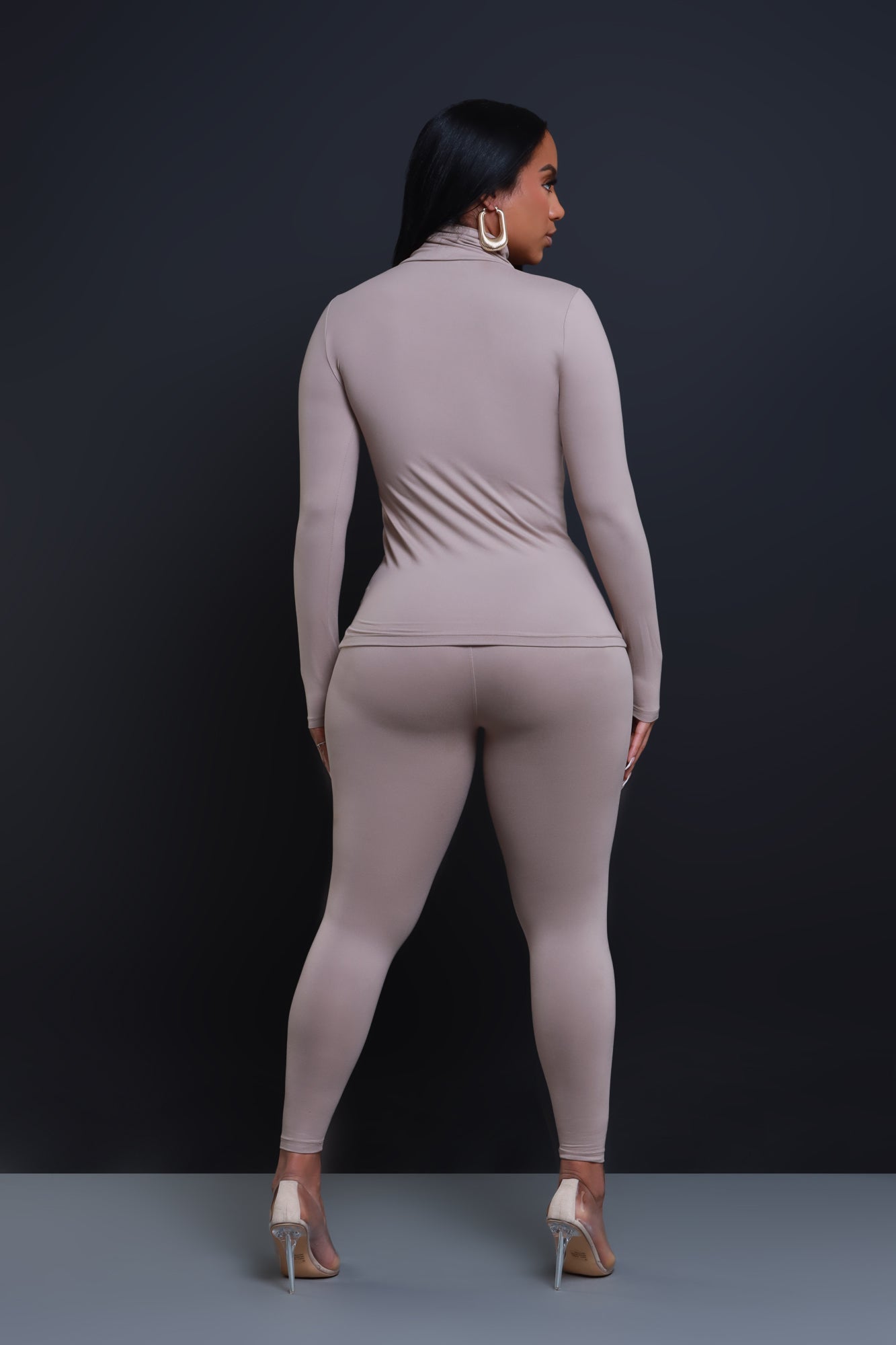 Record Timing Legging Set - Ash Mocha