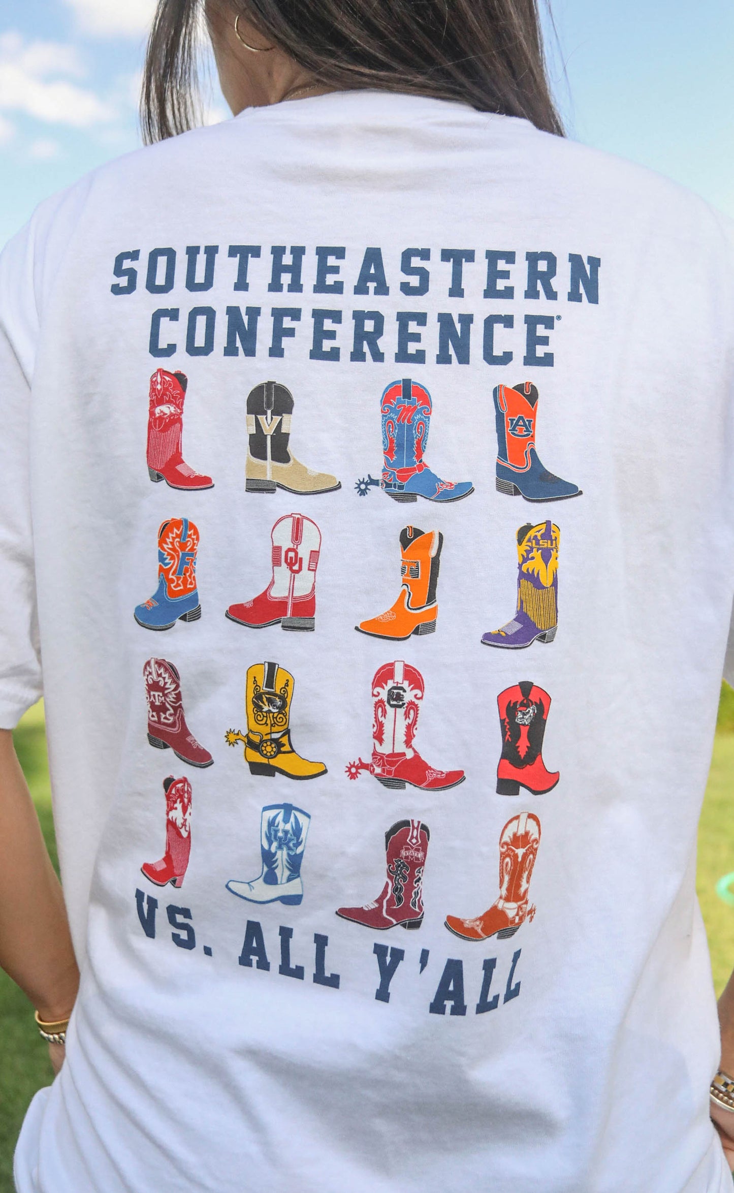 charlie southern: sec boots t shirt