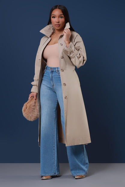 Next Move High Rise Wide Flare Jeans - Medium Wash