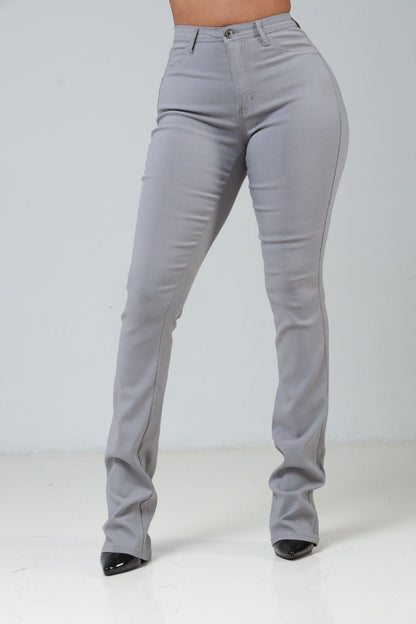 Right Call High Rise Stacked Bootcut Jeans - Grey