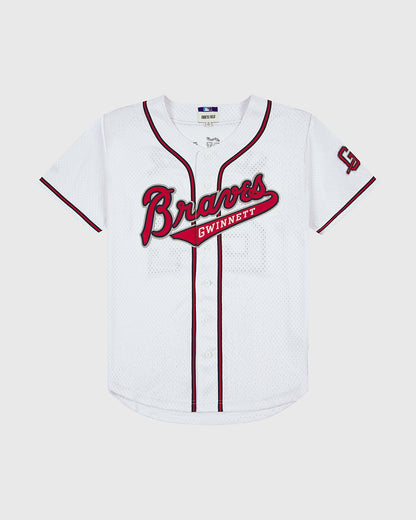 Ronald Acuña Jr. Gwinnett Braves Mesh Button-Up Jersey