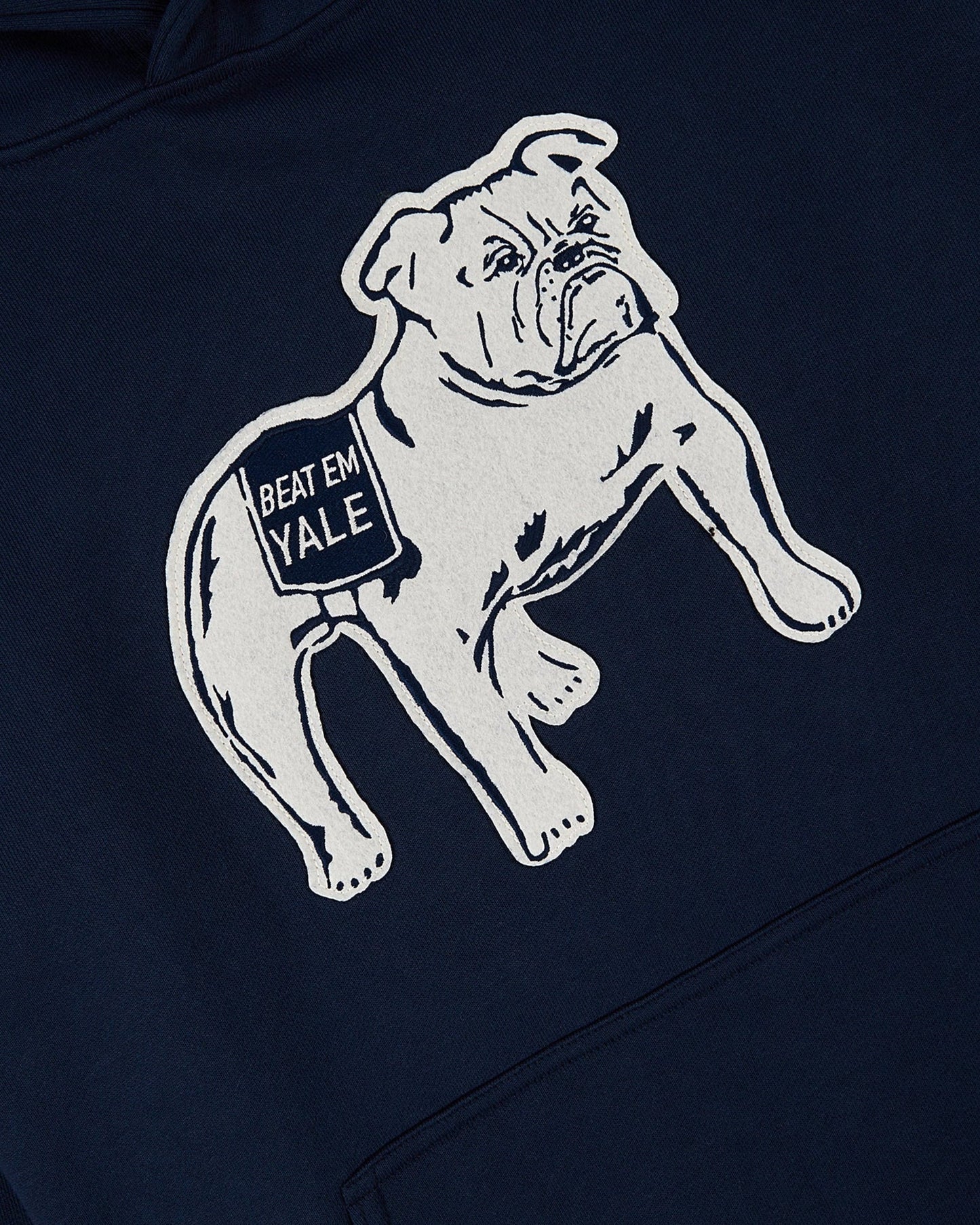Yale University Heavyweight Cotton Terry Pullover Hoodie