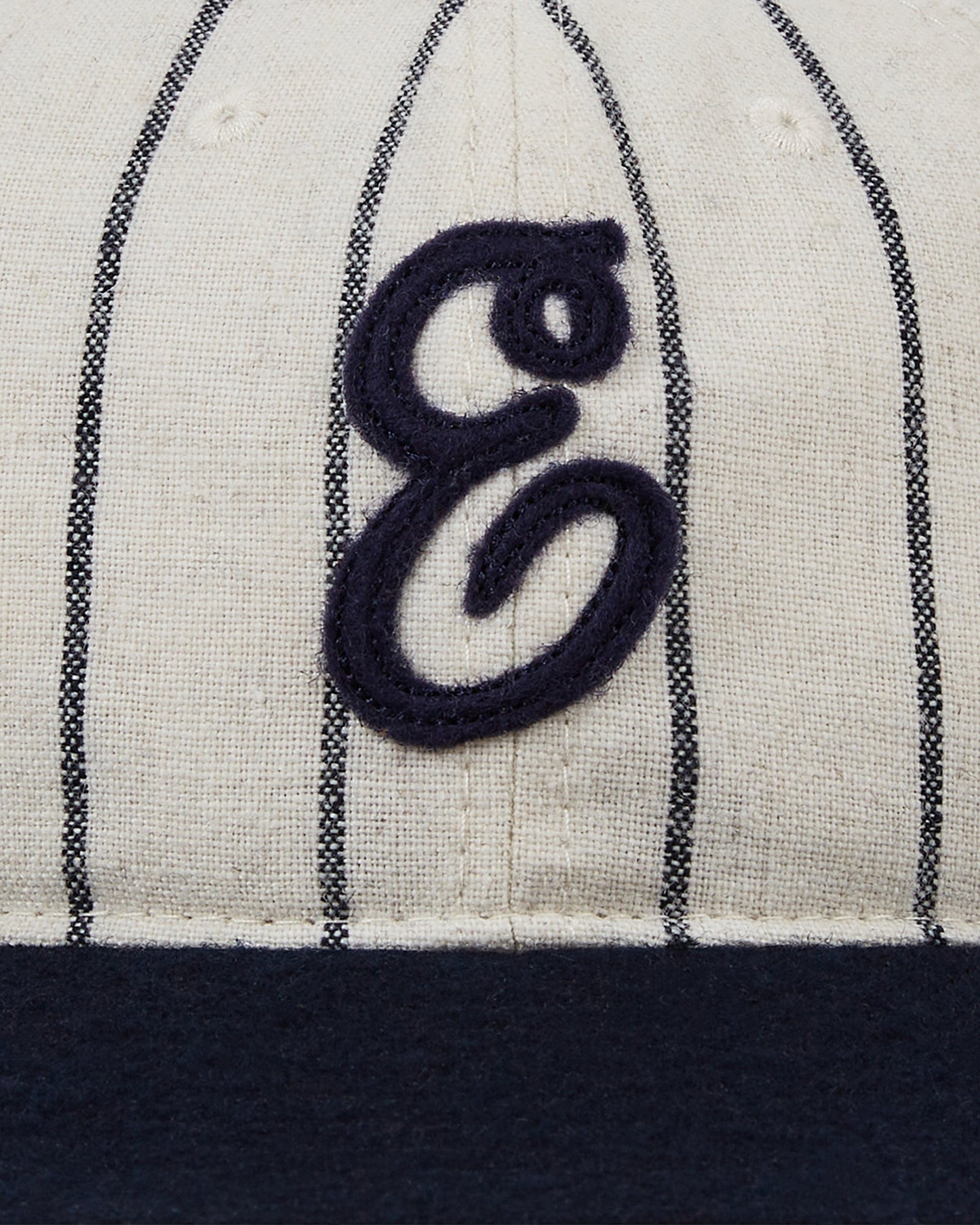 Ebbets Felt 'E' Wool Pinstripe Ballcap