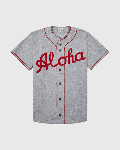 Aloha 100th Infantry 1942 Authentic Wool Road Baseball Jersey
