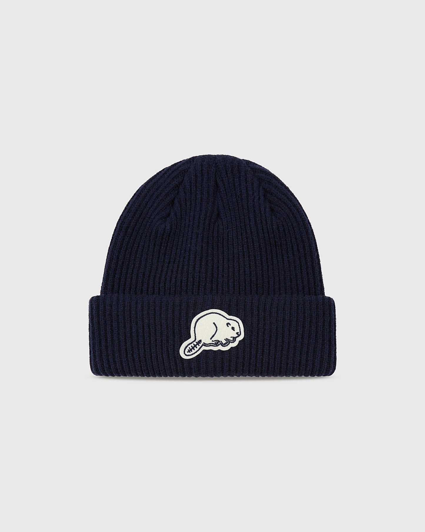 Portland Beavers Felt Logo Ribbed Beanie