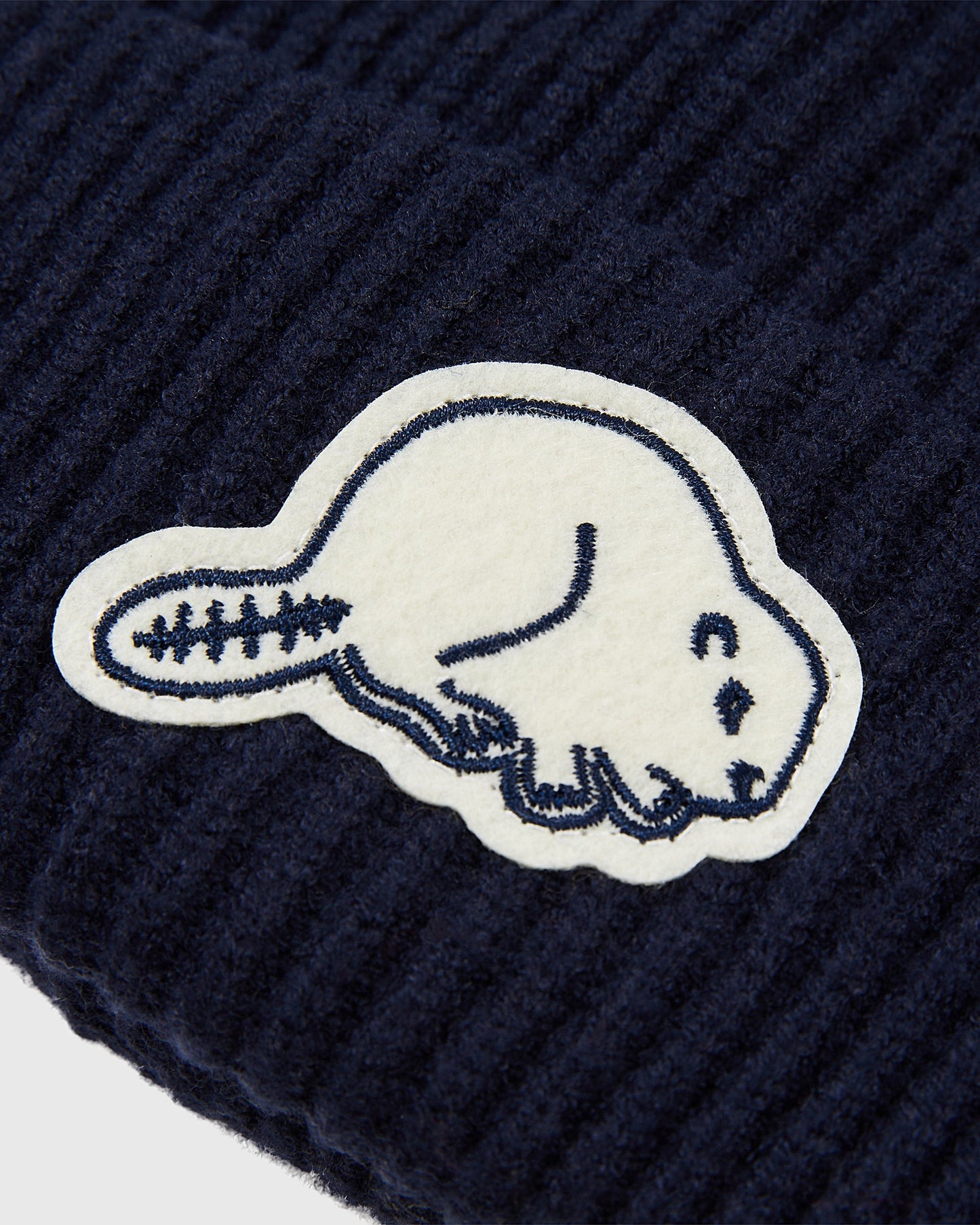 Portland Beavers Felt Logo Ribbed Beanie