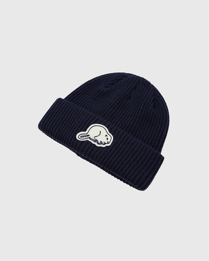 Portland Beavers Felt Logo Ribbed Beanie