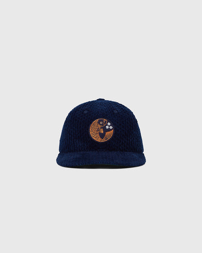 Hiroshima Carp Japanese Indigo Corduroy Ballcap