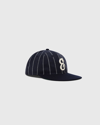 Ebbets Felt 'E' Wool Pinstripe Ballcap