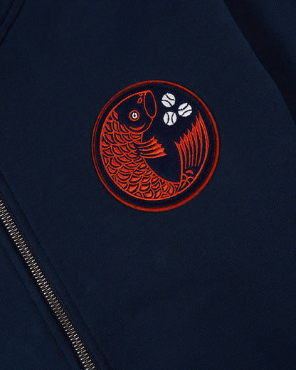 Hiroshima Carp Heavyweight Cotton Terry Full-Zip Hoodie