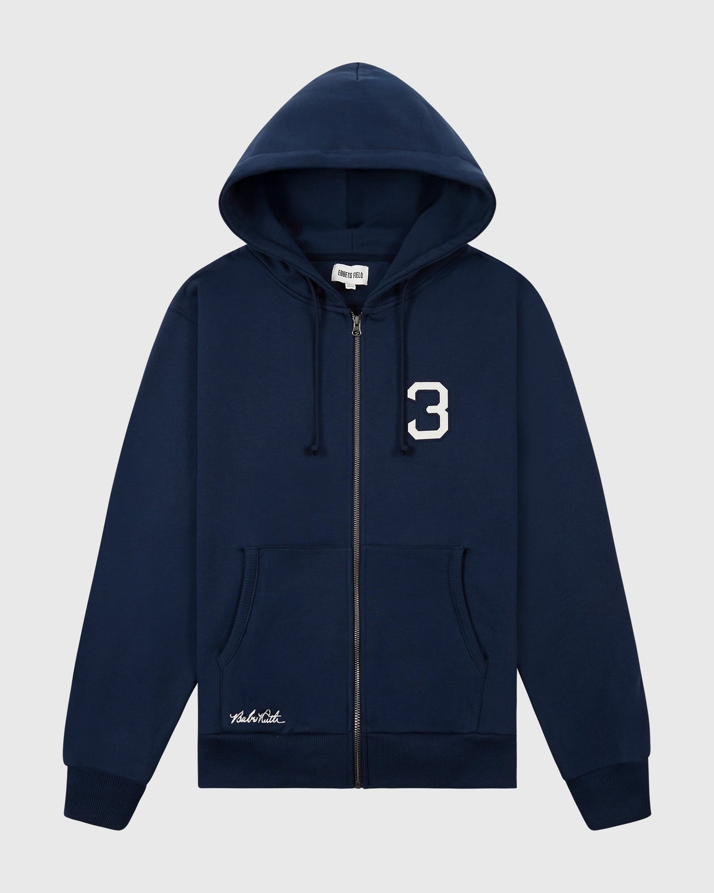 Babe Ruth Heavyweight Cotton Terry Full-Zip Hoodie