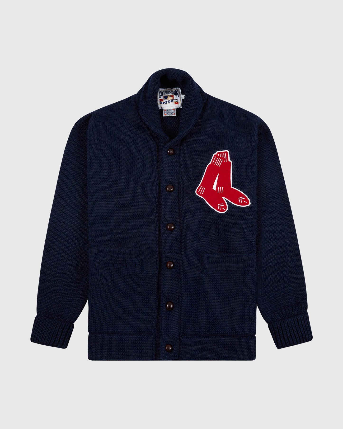 Boston Red Sox 1924-1960 Wool Shawl Collar Sweater