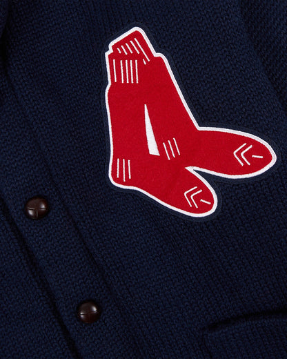 Boston Red Sox 1924-1960 Wool Shawl Collar Sweater