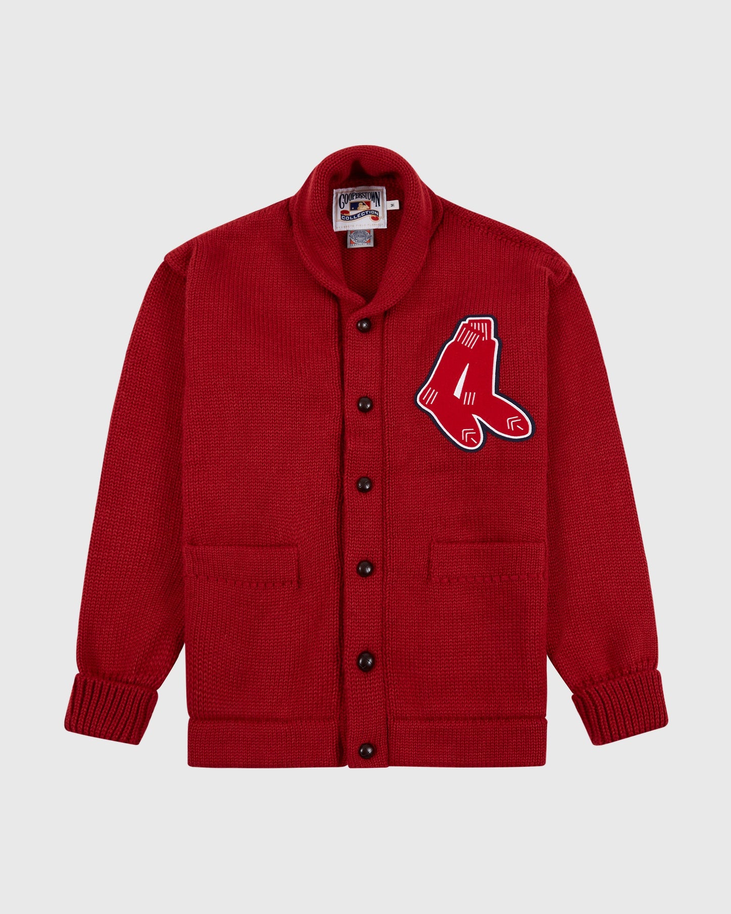 Boston Red Sox 1924-1960 Wool Shawl Collar Sweater
