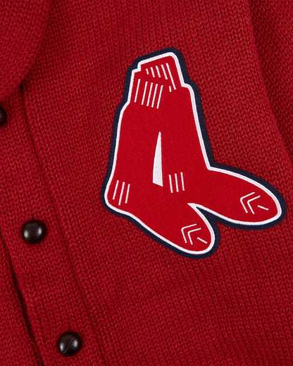 Boston Red Sox 1924-1960 Wool Shawl Collar Sweater