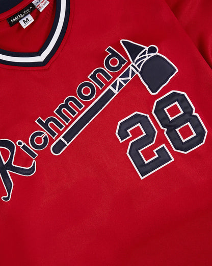 John Smoltz Richmond Braves V-Neck Jersey
