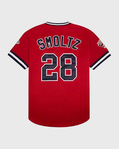 John Smoltz Richmond Braves V-Neck Jersey