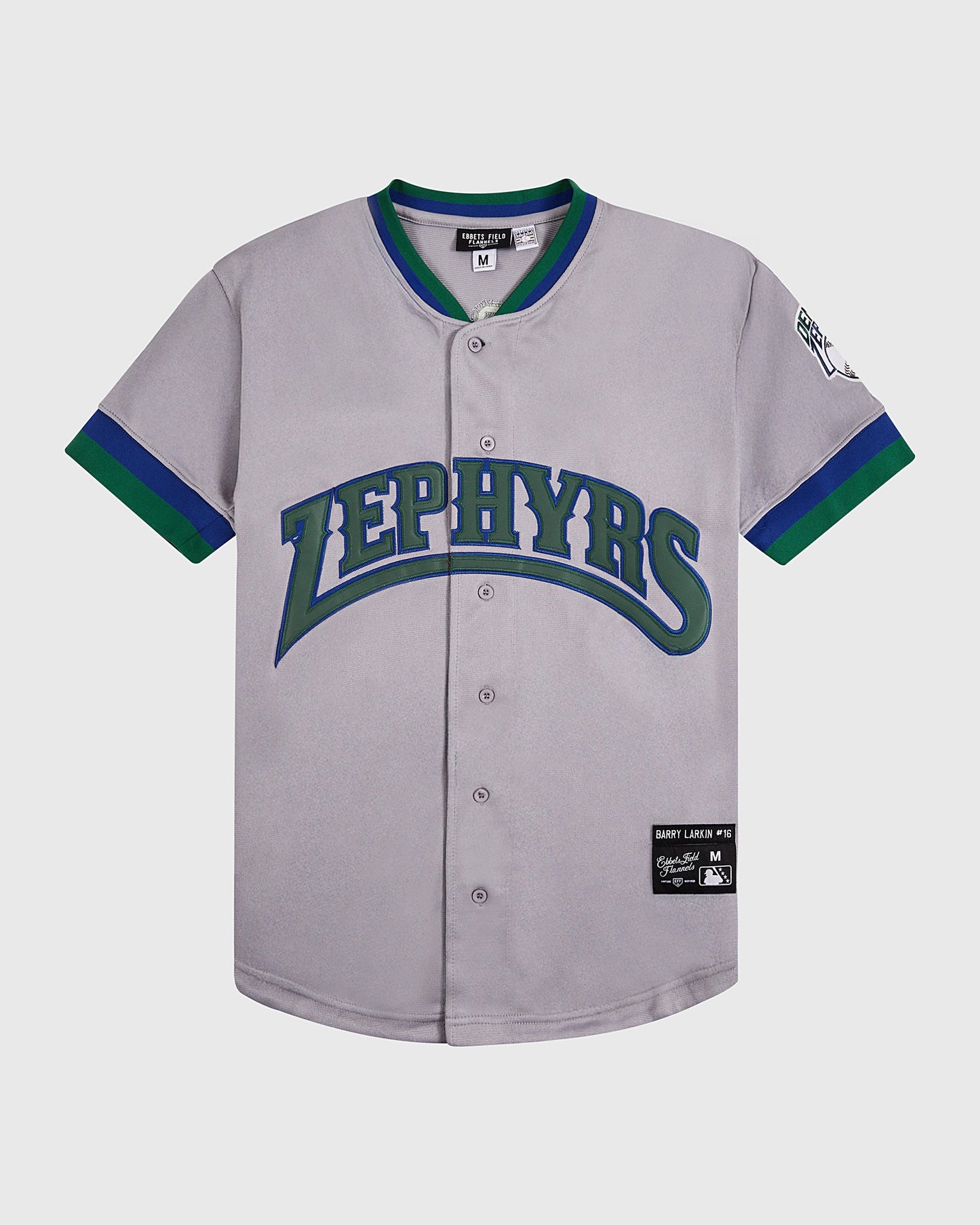 Barry Larkin Denver Zephyrs Button Up Jersey