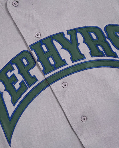 Barry Larkin Denver Zephyrs Button Up Jersey