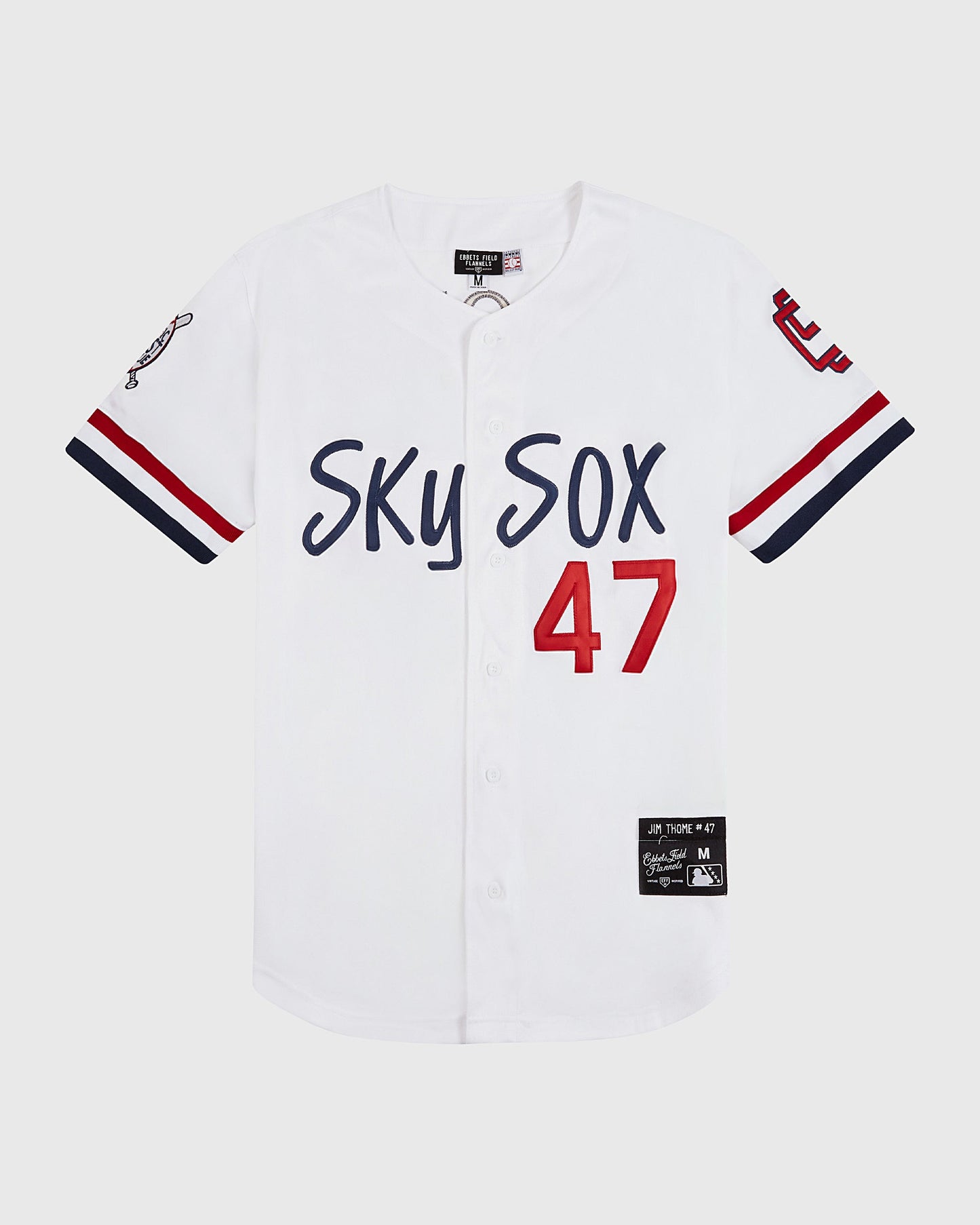 Jim Thome Colorado Springs Sky Fox Button Up Jersey
