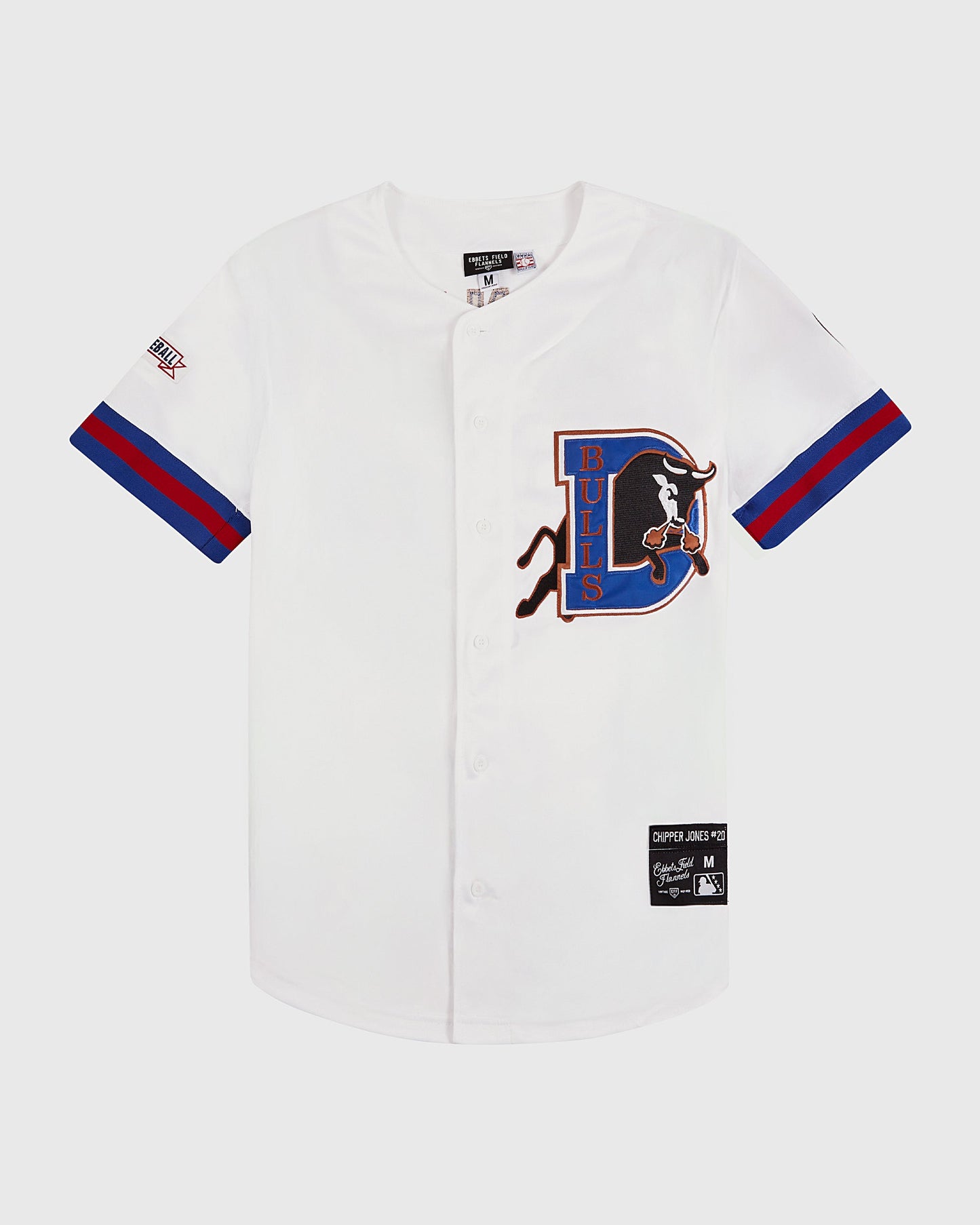 Chipper Jones Durham Bulls Button Up Jersey