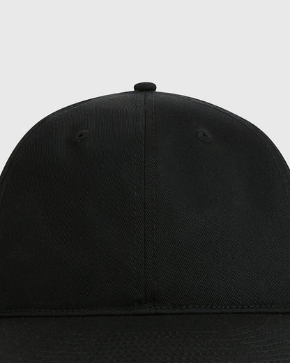Black Cotton Twill Ballcap