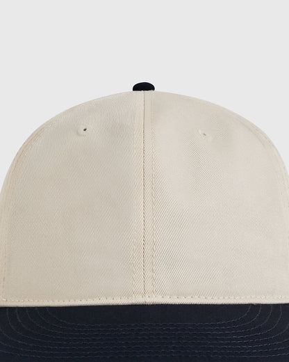 Natural and Navy Cotton Twill Ballcap