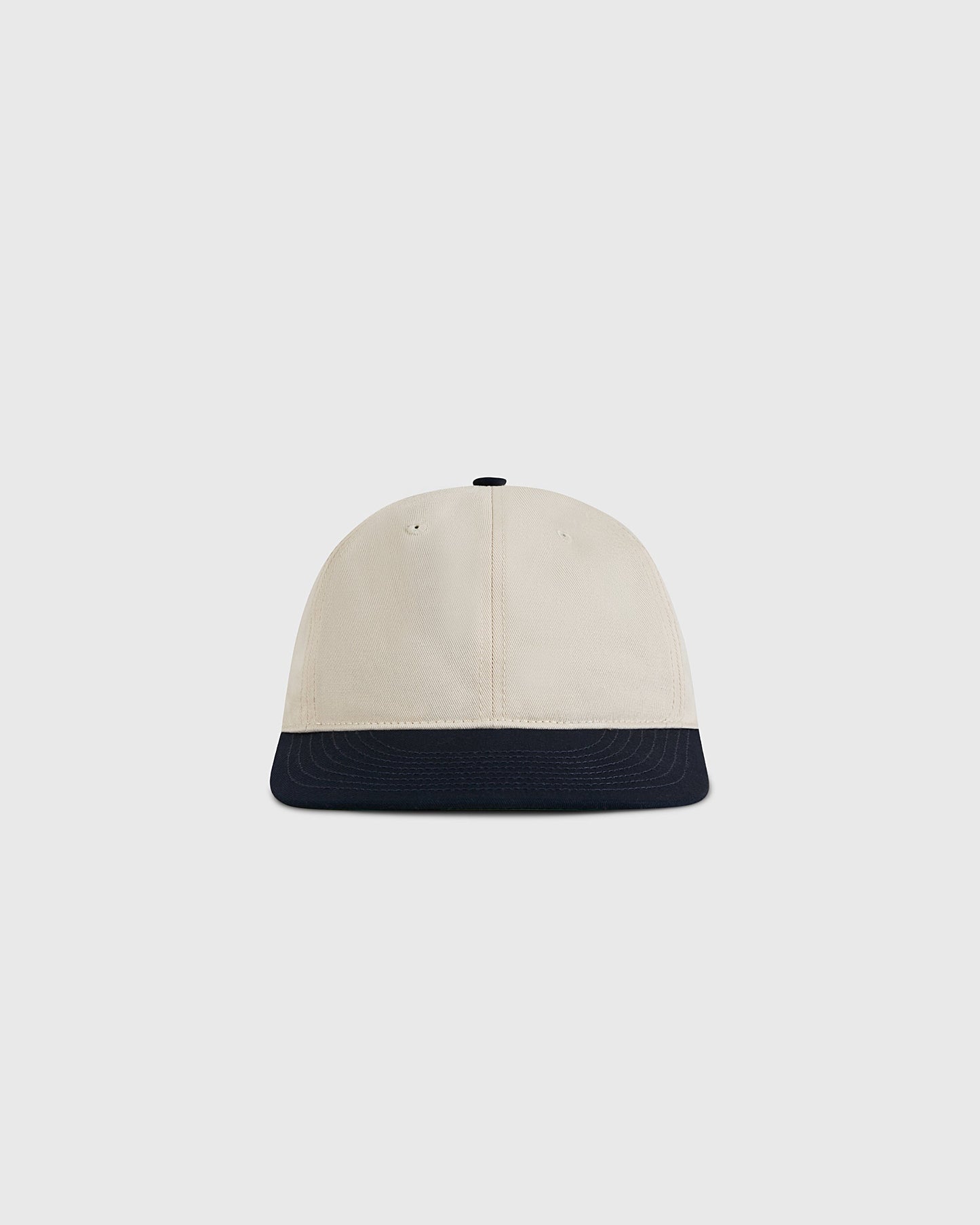 Natural and Navy Cotton Twill Ballcap