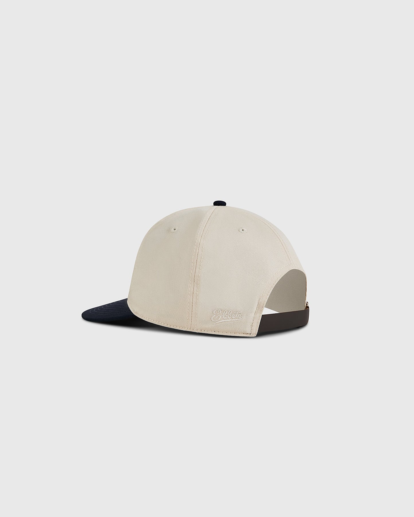 Natural and Navy Cotton Twill Ballcap