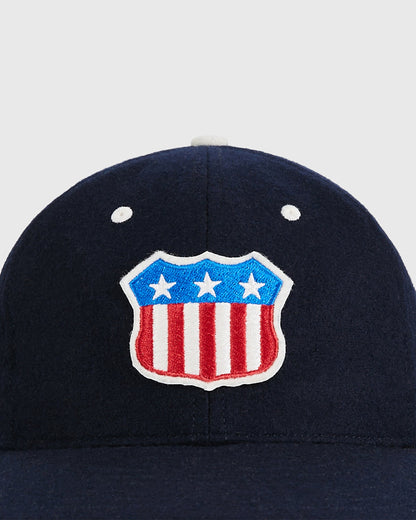 USA Stars and Bars Shield Wool Ballcap