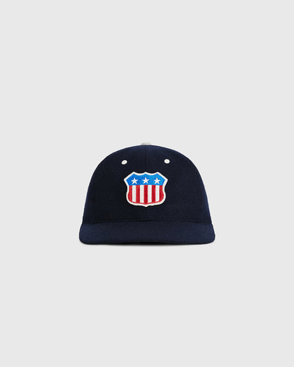 USA Stars and Bars Shield Wool Ballcap