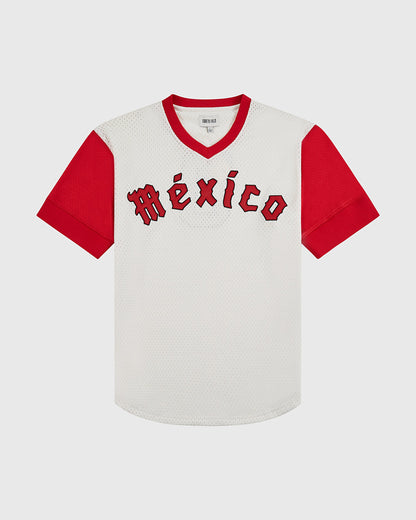 Diablos Rojos de Mexico V-Neck Mesh Jersey