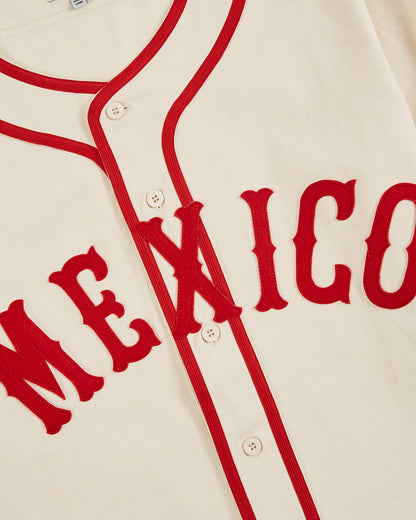 Diablos Rojos del Mexico Cotton Twill Baseball Jersey