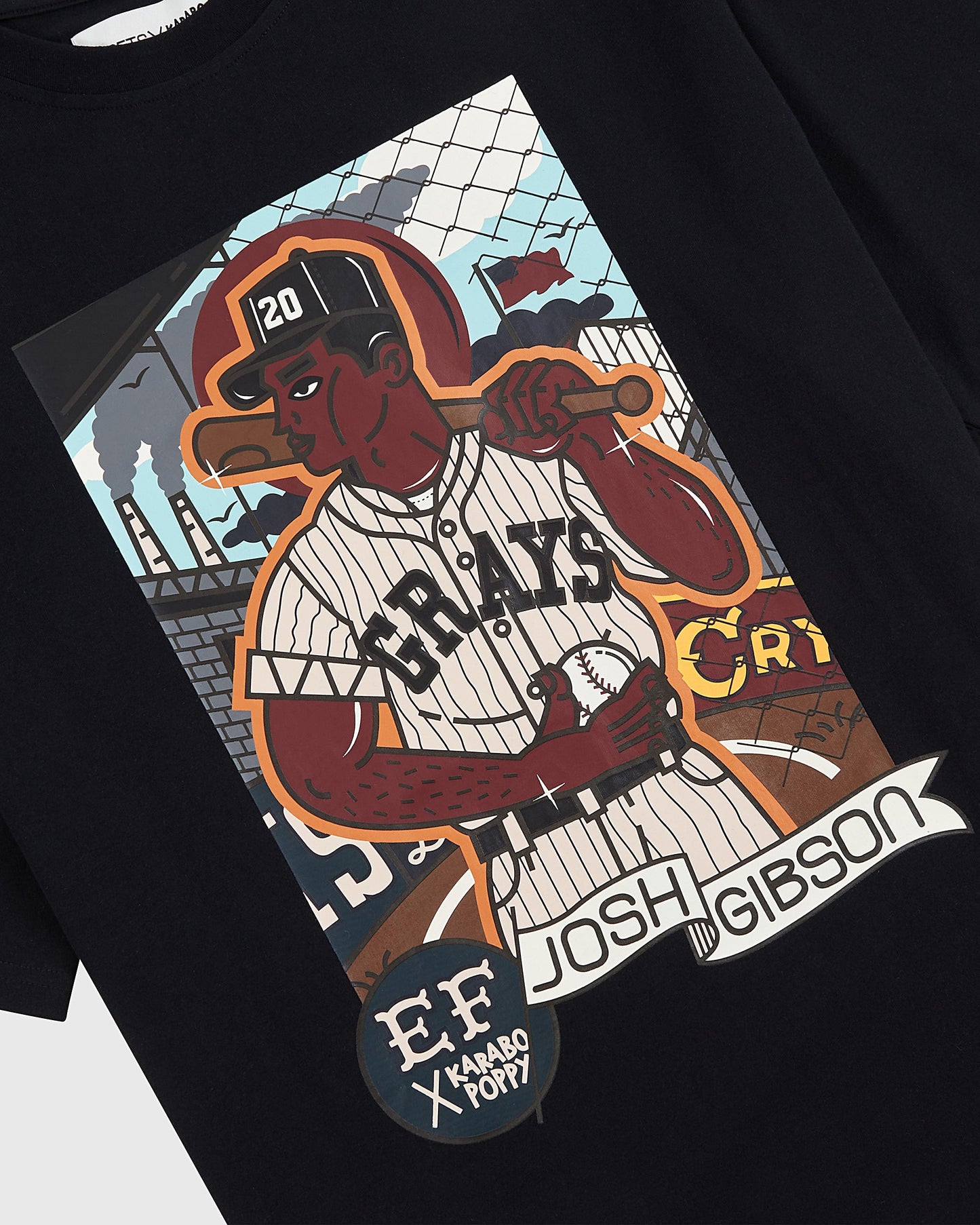 Karabo Poppy x Ebbets Field Josh Gibson Short Sleeve Graphic Tee